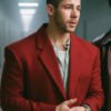 Shop A Very Jonas Christmas Movie Nick Jonas Red Blazer