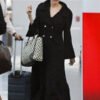 Shop Angelina Jolie Black Coat