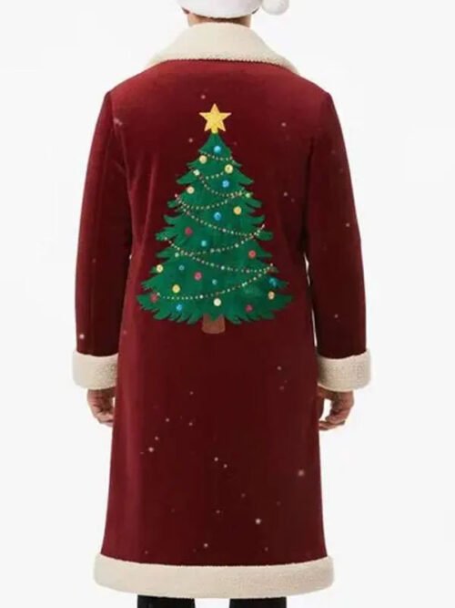 Buy Christmas Tree Red Long Santa Coat