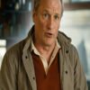 Shop Ella McCay Woody Harrelson Bomber Jacket