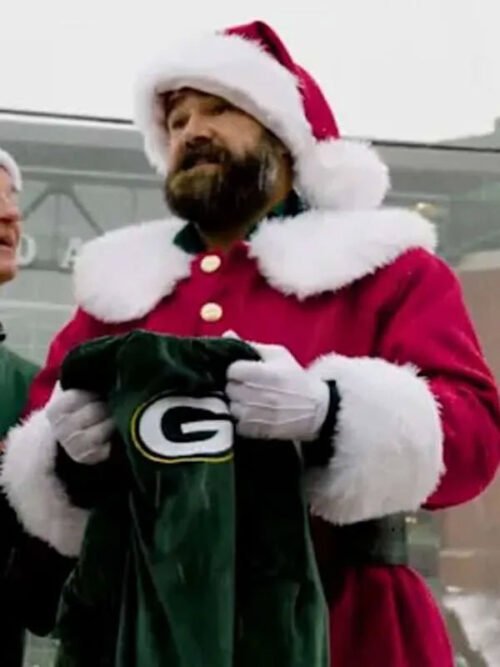 Buy Jason Kelce Red Santa Claus Costume Coat