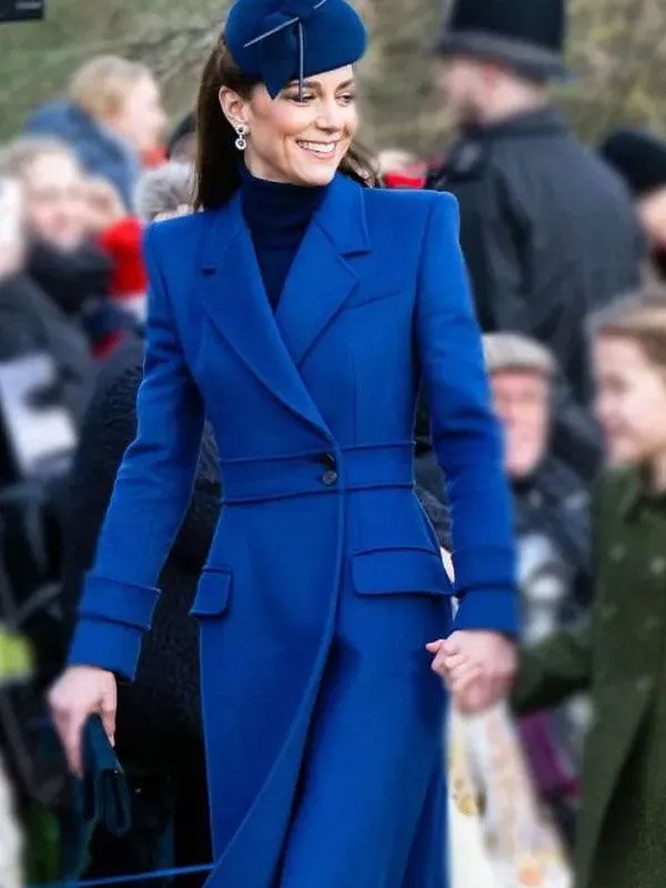 Shop Kate Middleton Blue Coat