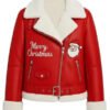 Buy Merry Christmas Red Shearling Santa Jacket