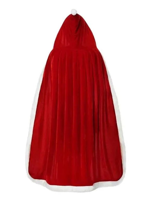 Buy Mrs Santa Claus Velvet Hooded Cape