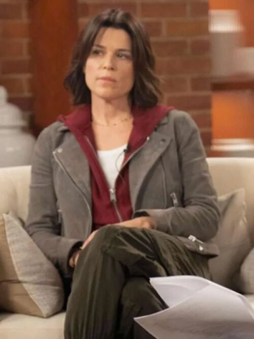 Shop Neve Campbell Scream 7 Suede Leather Jacket