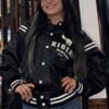 Buy WWE Roxanne Perez Black Varsity Jacket