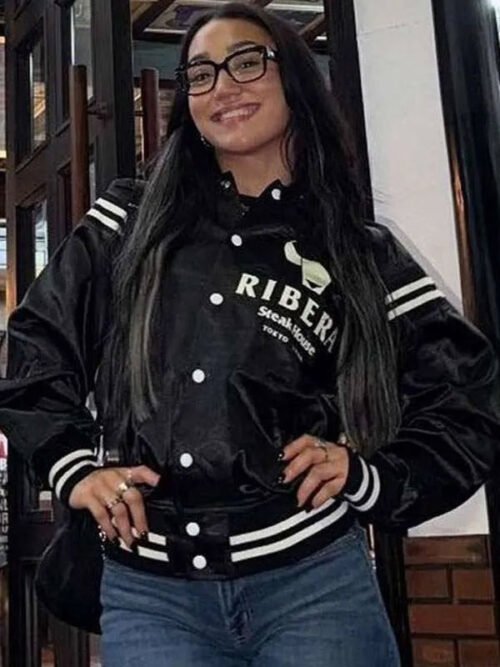 Buy WWE Roxanne Perez Black Varsity Jacket