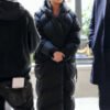 Shop Selena Gomez Only Murders in the Building Black Puffer Coat