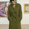 Shop Talisa Garcia Frauds Green Coat