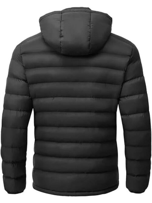 Buy Winter Lightweight Black Puffer Hooded Jacket