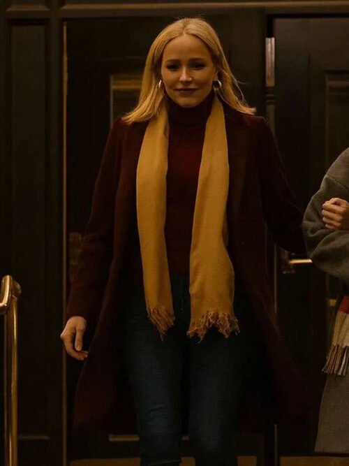 Shop A Suite Holiday Romance Jessy Schram Wool Coat