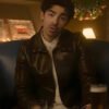 Shop A Very Jonas Christmas Joe Jonas Black Leather Jacket
