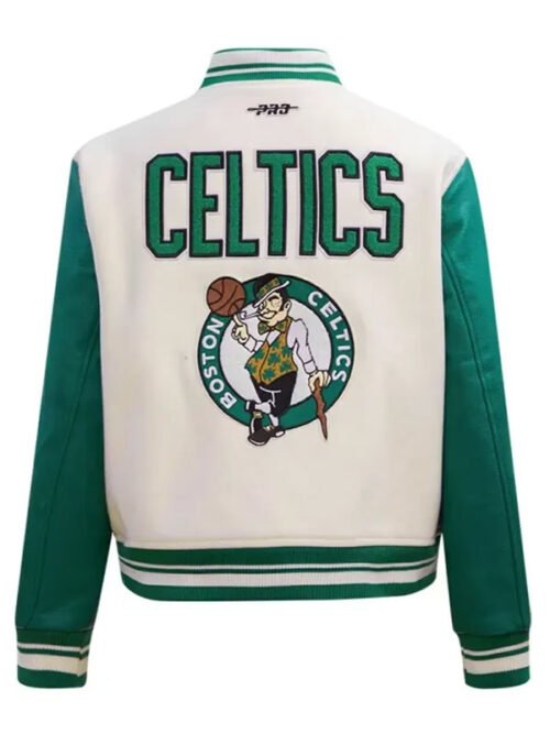 Buy Boston Retro White Celtics Jacket