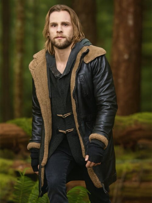Breaking Dawn Part 2 Alistair Black Leather Coat