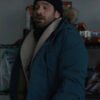 Shop Charlie Cox Movie Merv Russ Owens Blue Hooded Coat