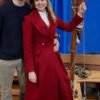 Shop Ginna Claire Mason A Newport Christmas Ella Red Wool Coat