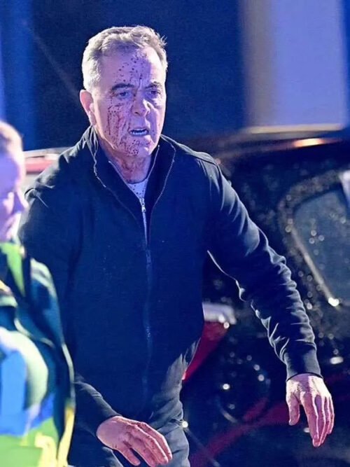 Shop Run Away James Nesbitt Black Bomber Jacket