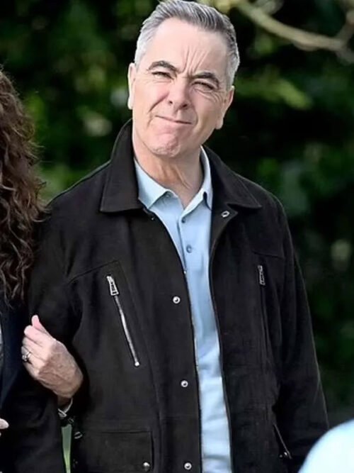 Shop Run Away James Nesbitt Black Suede Jacket
