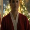 Shop Jingle Bell Heist 2025 Olivia Holt Red Santa Coat