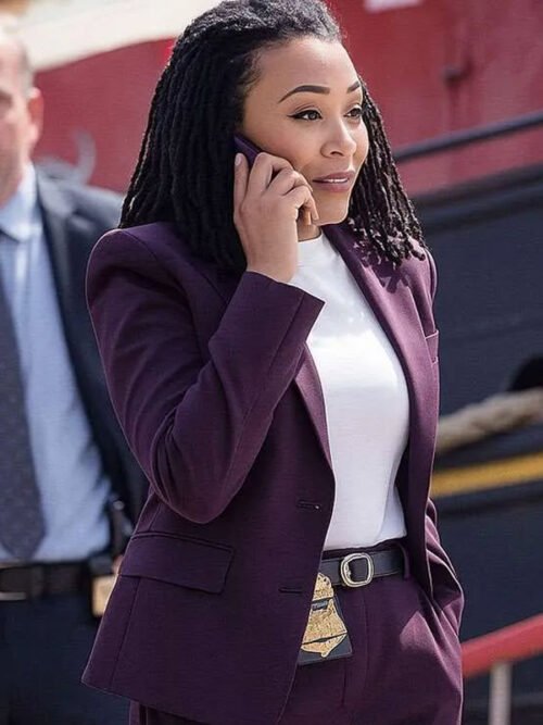 Buy Lena Silver Boston Blue Purple Blazer