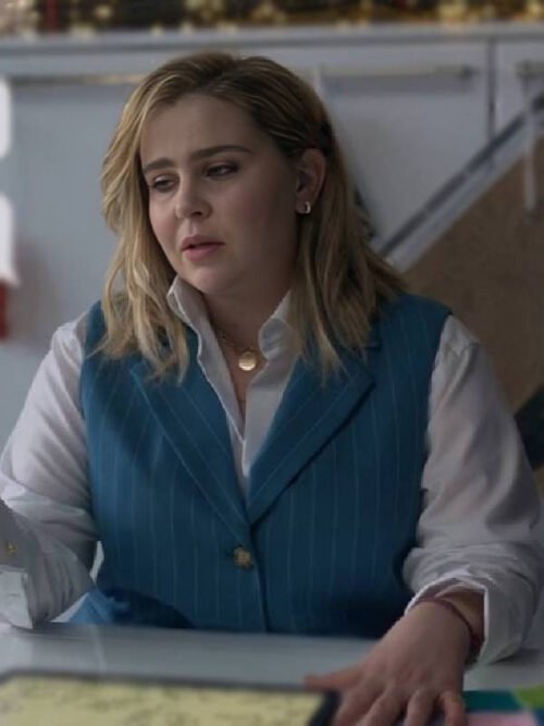 Buy `Mae Whitman Tv-Series The Twelve Dates 'Til Christmas Blue Vest