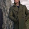 Shop Sam Heughan Men in Kilts Green Wool Coat
