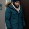 Shop Merv 2025 Russ Owens Blue Hooded Jacket