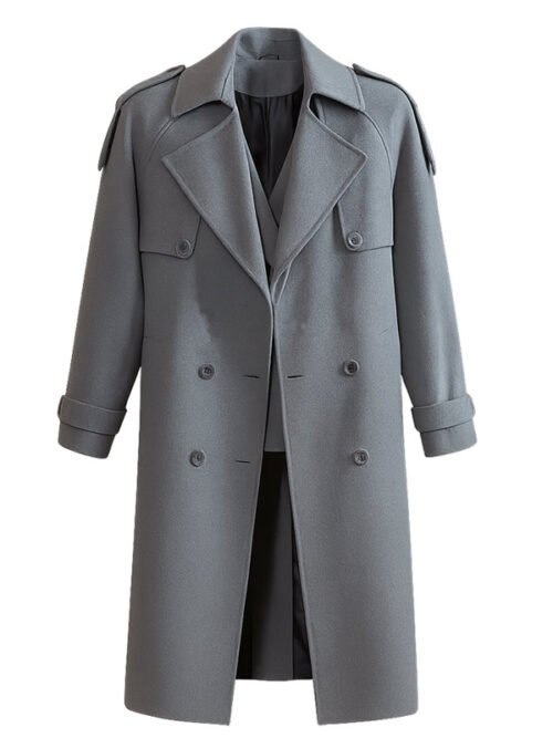 Shop Myha'la Tv-Series Industry 2026 Harper Stern Wool Coat