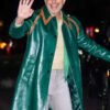 Shop NYC 2025 Jeff Goldblum Green Leather Coat