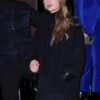 Buy Taylor Swift Black Wool Duffle Coat