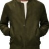 Shop Paul Almeida Three Wisest Men 2025 Green Suede Jacket