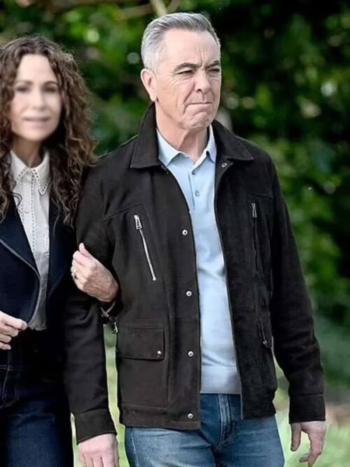 Shop James Nesbitt Run Away 2026 Simon Suede Leather Jacket