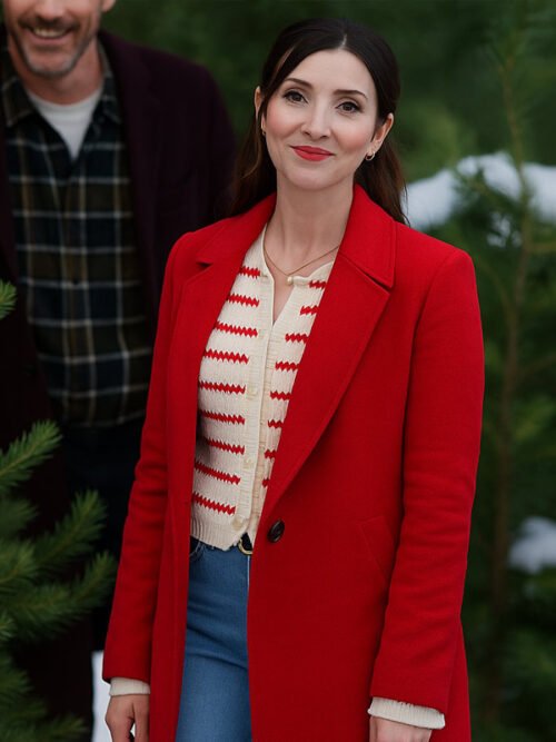 Shop Natalie Movie A Christmas Prayer 2025 Shae Robins Red Coat