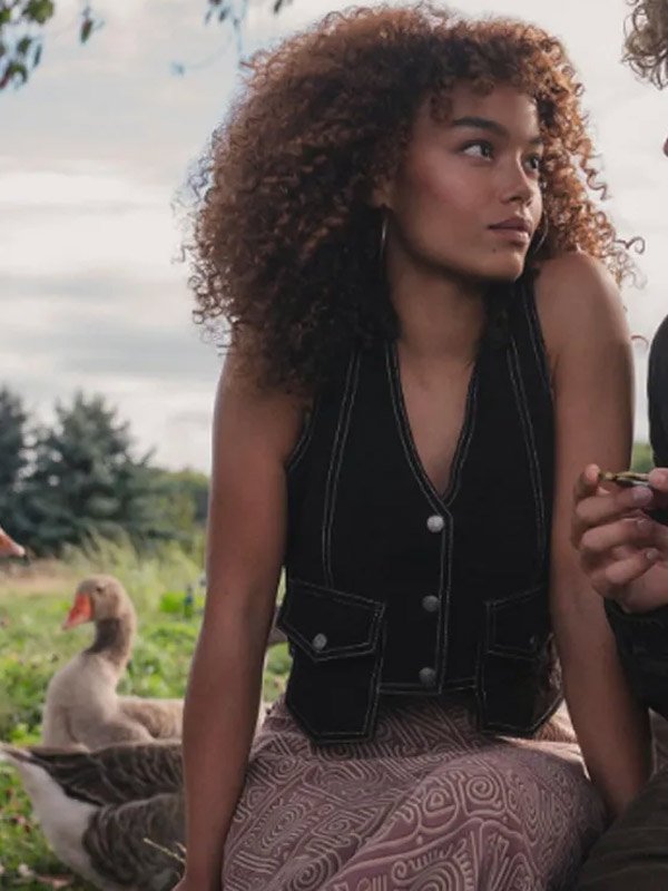 Shop The Hunger Games 2026 Whitney Peak Black Vest