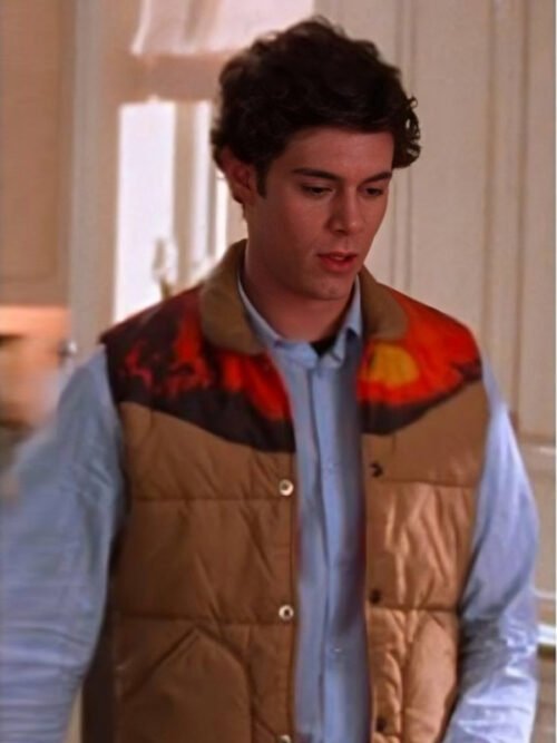 Shop Seth Cohen The OC Adam Brody Puffer Vest
