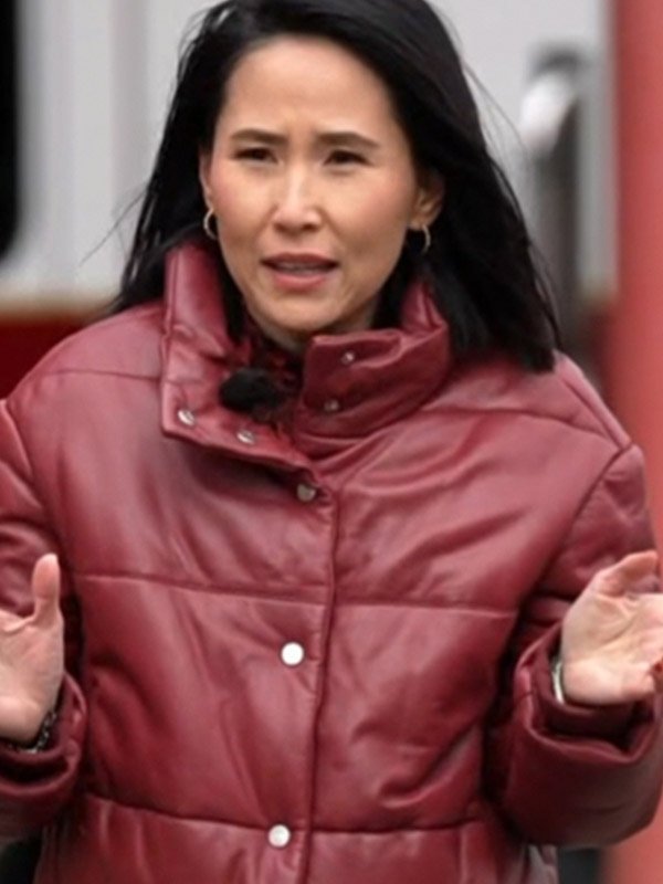 Shop The Today Show 2025 Vicky Nguyen Maroon Puffer Jacket