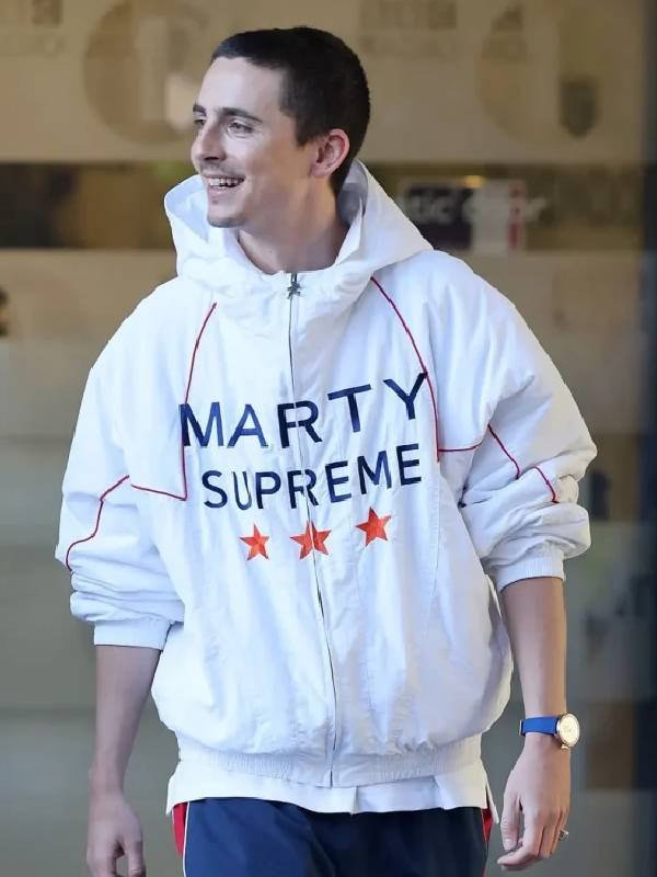 Buy Marty Supreme Timothee Chalamet Hooded Jacket