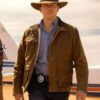Shop Jim Dempsey NCIS Sydney Todd Lasance Brown Cotton Jacket