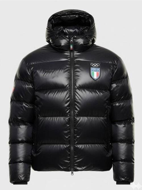 Shop Winter Olympics Team Italy Black Jacket
