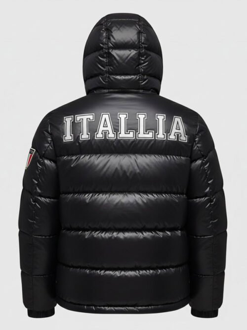 Buy Winter Olympics 2026 Team Italy Black Puffer Jacket