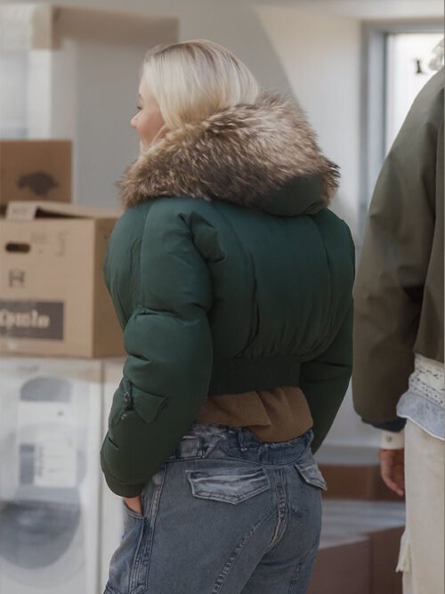 Shop Zara Larsson Up Close Puffer Fur Jacket