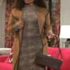 Shop Arielle Prepetit Beyond the Gates Naomi Hamilton Hawthorne Brown Wool Coat