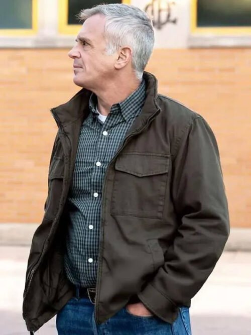 Shop Chicago Fire S14 Christopher Herrmann Green Jacket