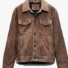 Shop Darren Barnet Chicago Fire S14 John Frost Brown Trucker Jacket