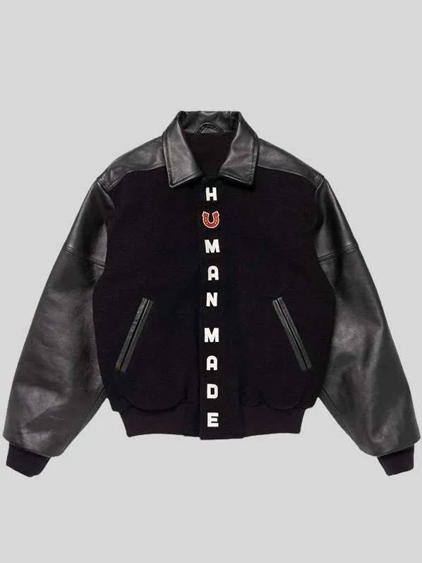 Shop Human Made Black Varsity Jacket - J4Jacket