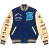 Shop LeBron James Years Motown Blue and Beige Jacket