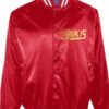 Buy Get Your Los Bukis Red Satin Bomber Jacket