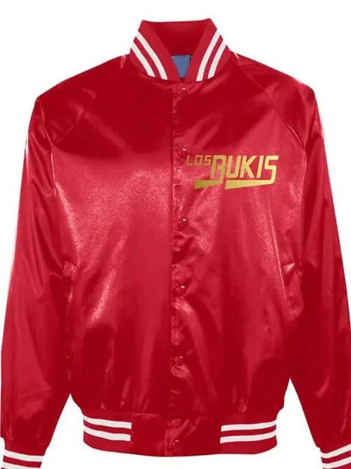 Buy Get Your Los Bukis Red Satin Bomber Jacket