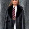 Buy NYC 2026 Haley Lu Richardson Shearling Black Leather Coat
