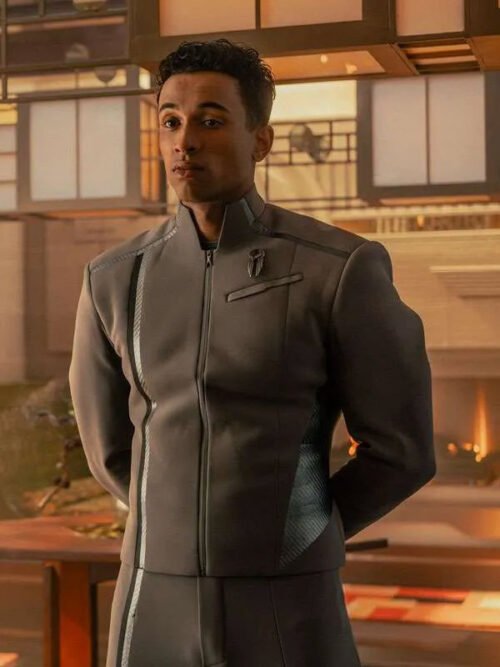 Buy Caleb Mir Star Trek Starfleet Academy Sandro Rosta Grey Uniform Jacket